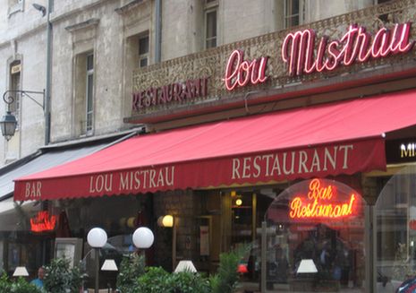 Restaurant in Avignon, Frankreich